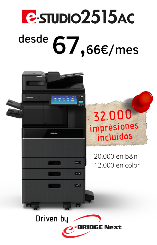 Oferta equipos multifunción A3 Toshiba